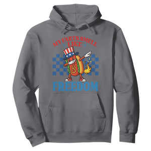 Funny My Farts Smell Like Freedom Hoodie July 4th Hot Dog Lover TS11 Charcoal Print Your Wear