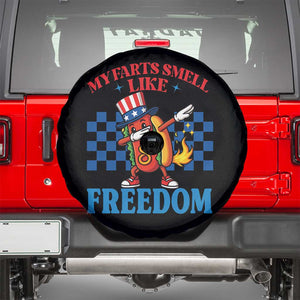Funny My Farts Smell Like Freedom Spare Tire Cover July 4th Hot Dog Lover TS11 Black Print Your Wear