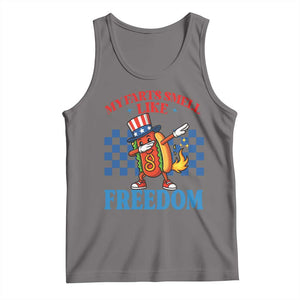 Funny My Farts Smell Like Freedom Tank Top July 4th Hot Dog Lover TS11 Deep Heather Print Your Wear