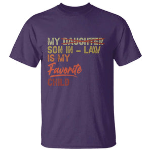 Funny My Son In Law Is My Favorite Child T Shirt Family Humor TS11 Purple Print Your Wear