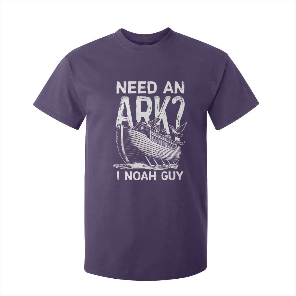Funny Need An Ark I Noah Guy T Shirt For Kid Christian Pun TS11 Purple Print Your Wear