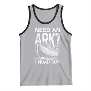 Funny Need An Ark I Noah Guy Tank Top Christian Pun TS11 Athletic Heather Black Print Your Wear