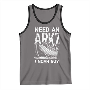 Funny Need An Ark I Noah Guy Tank Top Christian Pun TS11 Deep Heather Black Print Your Wear