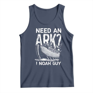 Funny Need An Ark I Noah Guy Tank Top Christian Pun TS11 Navy Print Your Wear