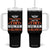 Funny New Dad Tumbler With Handle First Time Father Grandpa Keep Tiny Human Alive TS10 One Size: 40 oz Black Print Your Wear