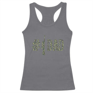 Funny No 1 Hunting Dad Racerback Tank Top Number One Hunter Fathers Day TS11 Charcoal Print Your Wear