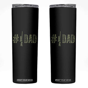 Funny No 1 Hunting Dad Skinny Tumbler Number One Hunter Fathers Day TS11 Black Print Your Wear