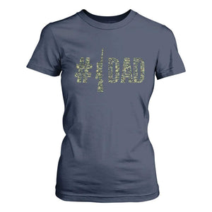 Funny No 1 Hunting Dad T Shirt For Women Number One Hunter Fathers Day TS11 Navy Print Your Wear