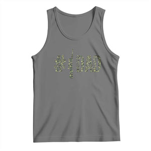 Funny No 1 Hunting Dad Tank Top Number One Hunter Fathers Day TS11 Black Heather Print Your Wear