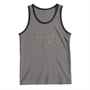 Funny No 1 Hunting Dad Tank Top Number One Hunter Fathers Day TS11 Deep Heather Black Print Your Wear