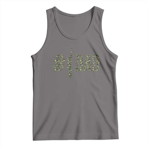 Funny No 1 Hunting Dad Tank Top Number One Hunter Fathers Day TS11 Deep Heather Print Your Wear