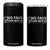 Funny No Faux King Way 8647 4 in 1 Can Cooler Tumbler Vintage American Flag TS11 One Size: 16 oz Black Print Your Wear