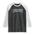 Funny No Faux King Way 8647 Raglan Shirt Vintage American Flag TS11 Black White Print Your Wear