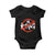 Funny No King Graffiti Style Crown Baby Onesie TS11 Black Print Your Wear
