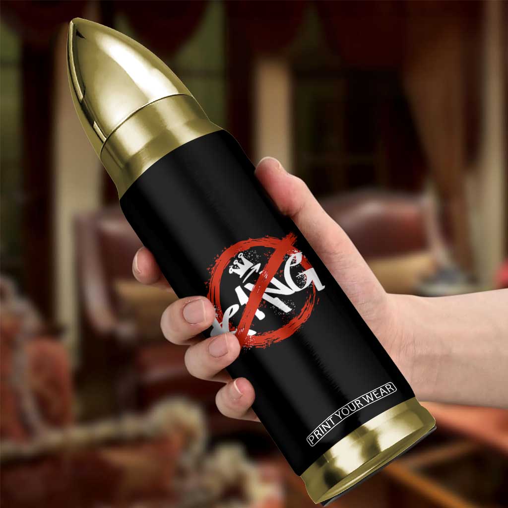 Funny No King Graffiti Style Crown Bullet Tumbler TS11 Print Your Wear