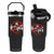 Funny No King Graffiti Style Crown Flip Straw Tumbler TS11 One Size: 30 oz Black Print Your Wear