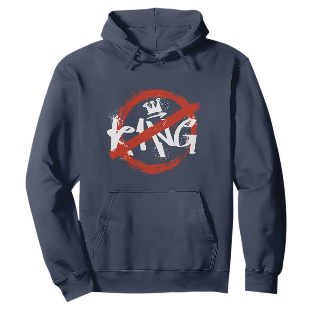 Funny No King Graffiti Style Crown Hoodie TS11 Navy Print Your Wear