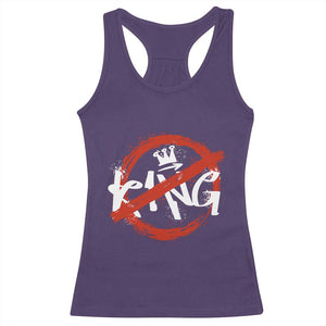 Funny No King Graffiti Style Crown Racerback Tank Top TS11 Purple Print Your Wear