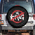 Funny No King Graffiti Style Crown Spare Tire Cover TS11 No hole Black Print Your Wear