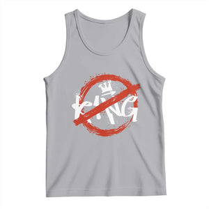 Funny No King Graffiti Style Crown Tank Top TS11 Athletic Heather Print Your Wear