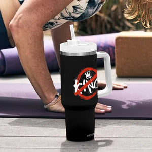Funny No King Graffiti Style Crown Tumbler With Handle TS11 Print Your Wear