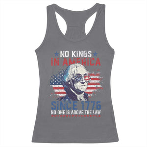 Funny No King In America Since 1776 No One Is Above The Law Racerback Tank Top George Washington TS11 Charcoal Print Your Wear