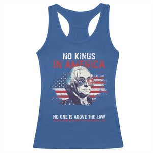 Funny No King In America Since 1776 No One Is Above The Law Racerback Tank Top George Washington TS11 Royal Blue Print Your Wear