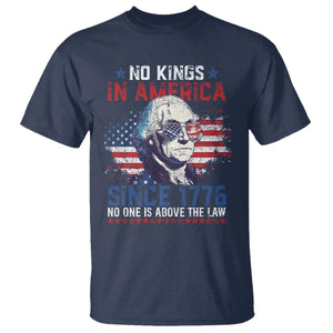 Funny No King In America Since 1776 No One Is Above The Law T Shirt George Washington TS11 Navy Print Your Wear