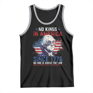 Funny No King In America Since 1776 No One Is Above The Law Tank Top George Washington TS11 Black Athletic Heather Print Your Wear