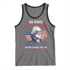 Funny No King In America Since 1776 No One Is Above The Law Tank Top George Washington TS11 Deep Heather Black Print Your Wear