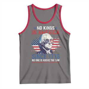 Funny No King In America Since 1776 No One Is Above The Law Tank Top George Washington TS11 Deep Heather Red Print Your Wear