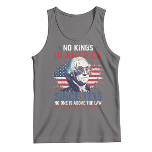 Funny No King In America Since 1776 No One Is Above The Law Tank Top George Washington TS11 Deep Heather Print Your Wear