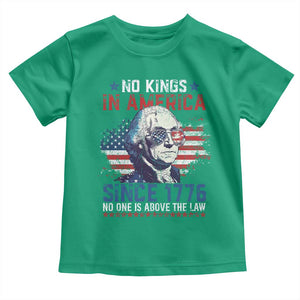 Funny No King In America Since 1776 No One Is Above The Law Toddler T Shirt George Washington TS11 Irish Green Print Your Wear