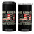 Funny No Kings Fight Oligarchy 4 in 1 Can Cooler Tumbler Betsy Ross Flag Hand Fist TS11 One Size: 16 oz Black Print Your Wear