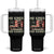 Funny No Kings Fight Oligarchy Tumbler With Handle Betsy Ross Flag Hand Fist TS11 One Size: 40 oz Black Print Your Wear