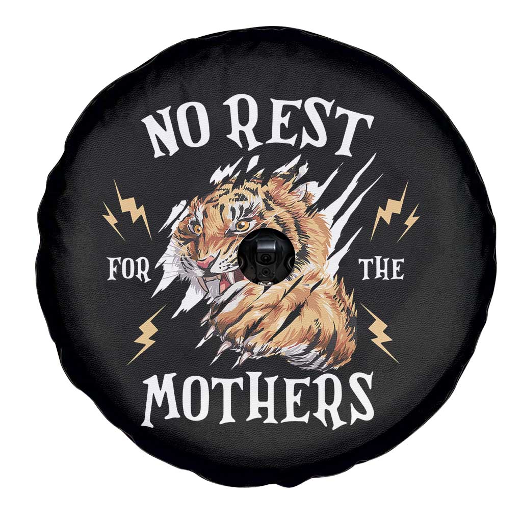 Funny No Rest For The Mothers Spare Tire Cover Mama Tiger Mother's Day TS11 Print Your Wear