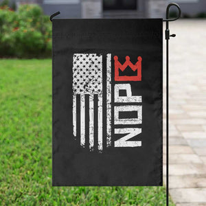 Funny Nope No Kings Vintage American Flag Garden Flag TS11 Print Your Wear