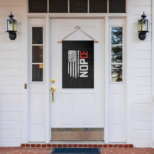 Funny Nope No Kings Vintage American Flag Garden Flag TS11 Print Your Wear