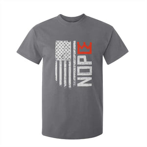 Funny Nope No Kings Vintage American Flag T Shirt For Kid TS11 Charcoal Print Your Wear