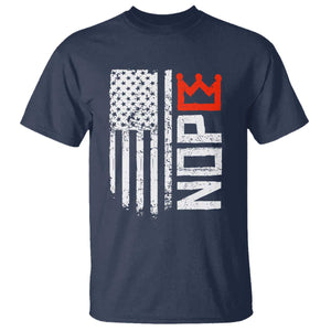 Funny Nope No Kings Vintage American Flag T Shirt TS11 Navy Print Your Wear