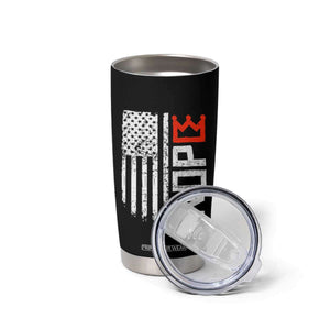 Funny Nope No Kings Vintage American Flag Tumbler Cup TS11 Print Your Wear