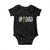 Funny Number Stepdad Bonus Dad Father's Day Baby Onesie TS11 Black Print Your Wear