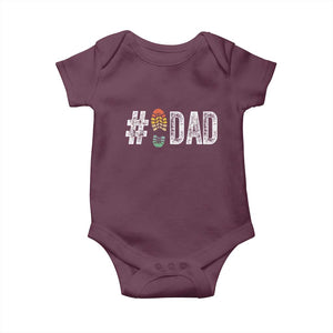 Funny Number Stepdad Bonus Dad Father's Day Baby Onesie TS11 Maroon Print Your Wear