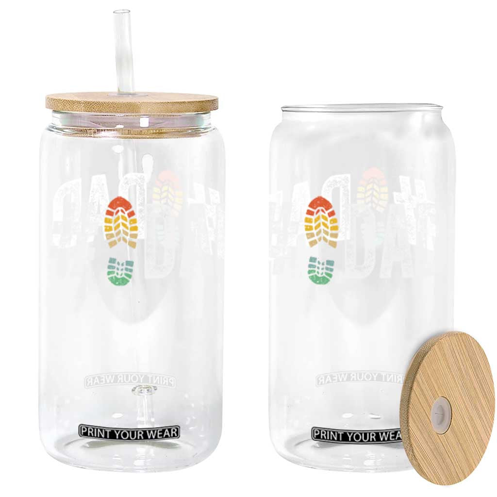 Funny Number Stepdad Bonus Dad Father's Day Glass Can TS11 Black Print Your Wear