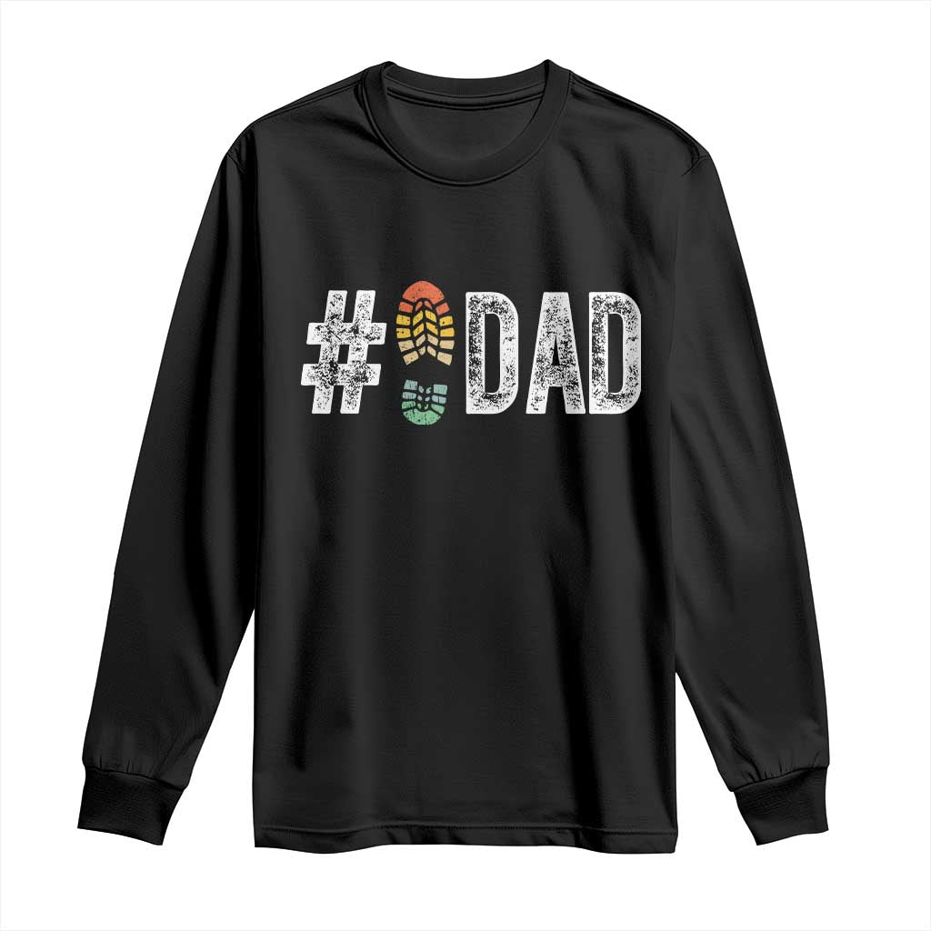Funny Number Stepdad Bonus Dad Father's Day Long Sleeve Shirt TS11 Black Print Your Wear