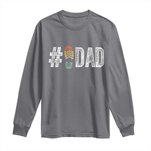 Funny Number Stepdad Bonus Dad Father's Day Long Sleeve Shirt TS11 Charcoal Print Your Wear