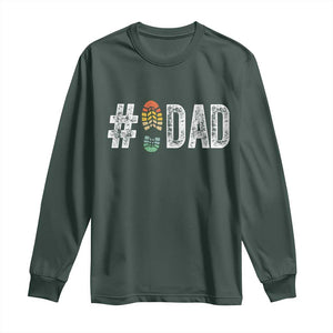Funny Number Stepdad Bonus Dad Father's Day Long Sleeve Shirt TS11 Dark Forest Green Print Your Wear