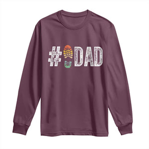 Funny Number Stepdad Bonus Dad Father's Day Long Sleeve Shirt TS11 Maroon Print Your Wear