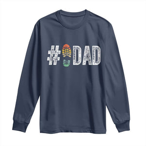 Funny Number Stepdad Bonus Dad Father's Day Long Sleeve Shirt TS11 Navy Print Your Wear