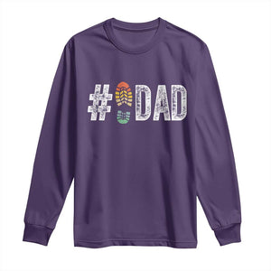 Funny Number Stepdad Bonus Dad Father's Day Long Sleeve Shirt TS11 Purple Print Your Wear